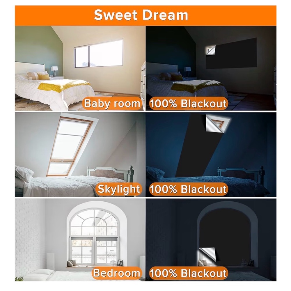 Portable blackout curtains (157" x 57") for baby room new!